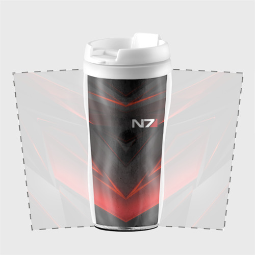 Термокружка-непроливайка Mass Effect N7, цвет белый - фото 2