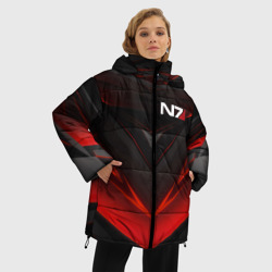 Женская зимняя куртка Oversize Mass Effect N7 - фото 2