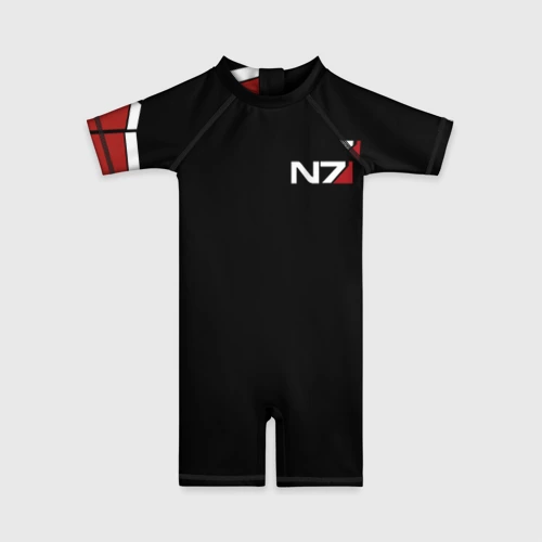 Детский купальный костюм 3D Mass Effect N7