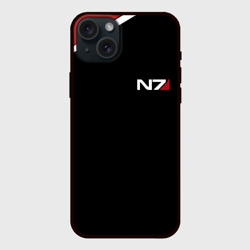 Mass Effect N7 – Чехол силиконовый для Apple iPhone 15 Plus матовый с принтом купить