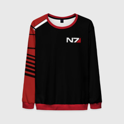 Мужской свитшот 3D Mass Effect N7