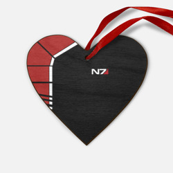 Деревянная игрушка Сердце Mass Effect N7