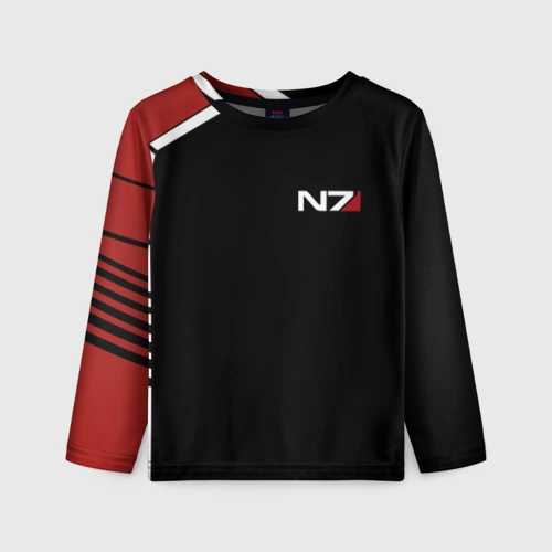 Детский лонгслив 3D Mass Effect N7