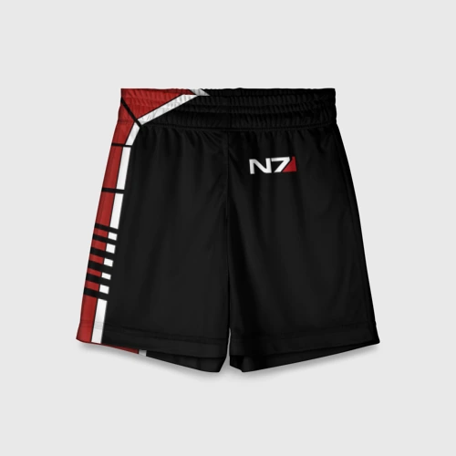 Детские спортивные шорты 3D Mass Effect N7