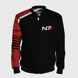 Мужской бомбер 3D Mass Effect N7