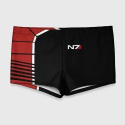 Мужские купальные плавки 3D Mass Effect N7
