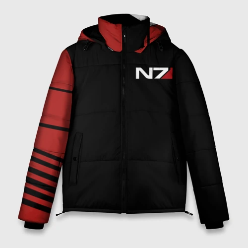 Мужская зимняя куртка 3D Mass Effect N7