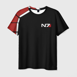 Мужская футболка 3D Mass Effect N7