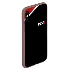 Чехол для iPhone XS Max матовый Mass Effect N7 - фото 2