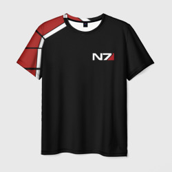 Мужская футболка 3D Mass Effect N7