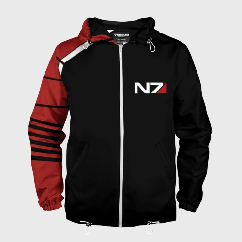 Мужская ветровка 3D Mass Effect N7