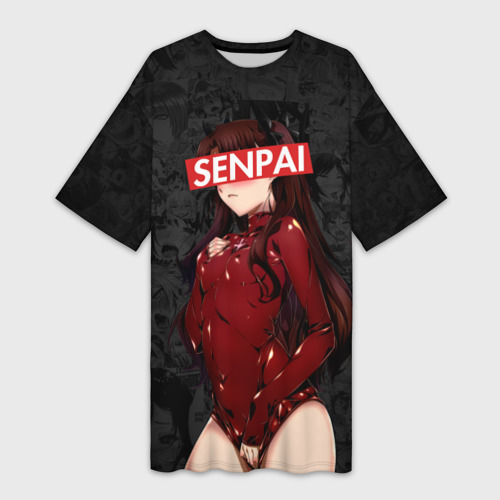 Платье-футболка 3D Anime Senpai 1, цвет 3D печать