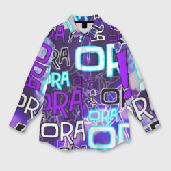Женская рубашка oversize 3D Ora Ora Ora!!!