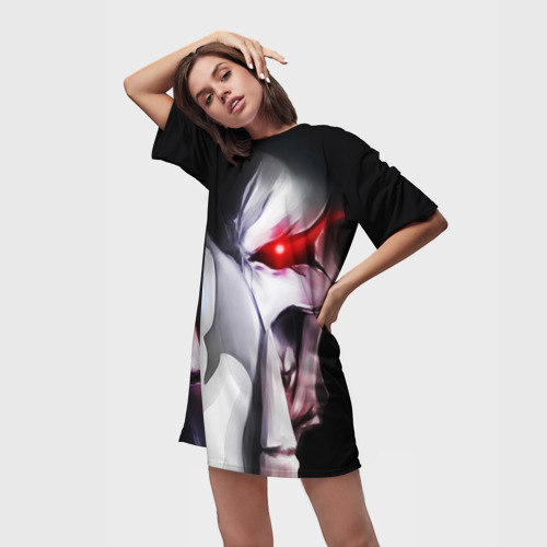 Платье-футболка 3D Overlord - Ainz Ooal Gown, цвет 3D печать - фото 3