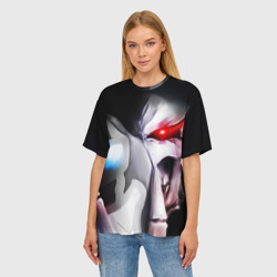 Женская футболка oversize 3D Overlord - Ainz Ooal Gown - фото 2