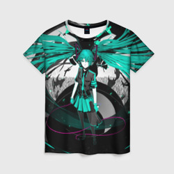 Женская футболка 3D Miku Hatsune Vocaloid