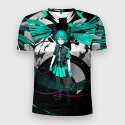 Мужская футболка 3D Slim Miku Hatsune Vocaloid