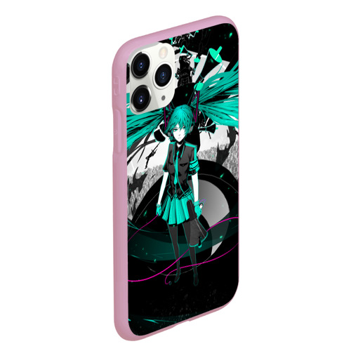 Чехол для iPhone 11 Pro Max матовый Miku Hatsune Vocaloid, цвет розовый - фото 3