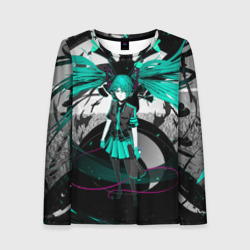 Женский лонгслив 3D Miku Hatsune Vocaloid