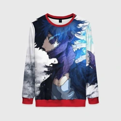 Женский свитшот 3D Академия героев - Даби