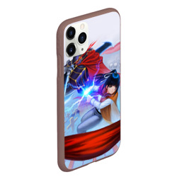 Чехол для iPhone 11 Pro Max матовый Narberal и Ainz Ooal Gown - фото 2