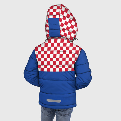 Зимняя куртка для мальчиков 3D с принтом Форма lotto, вид сзади #2