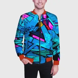 Мужской бомбер 3D Graffity - фото 2