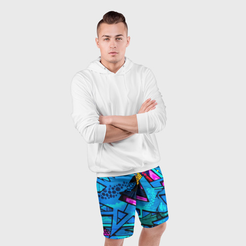 Мужские шорты спортивные Graffity, цвет 3D печать - фото 5