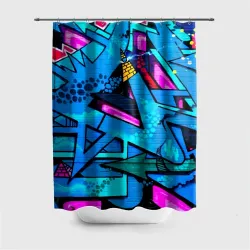 Штора 3D для ванной Graffity