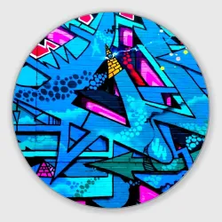 Круглый коврик для мышки Graffity