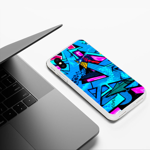 Чехол для iPhone XS Max матовый Graffity - фото 5