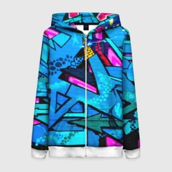 Женская толстовка 3D на молнии Graffity