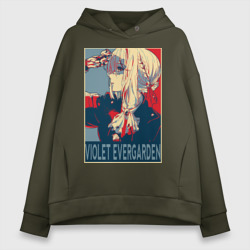 Женское худи Oversize хлопок Violet Evergarden