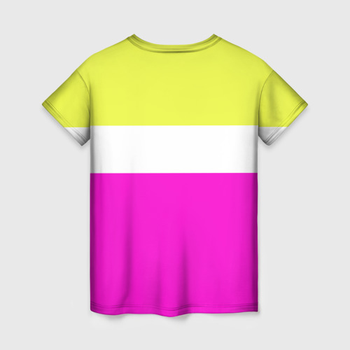 Женская футболка 3D Serious розовый, цвет 3D печать - фото 2