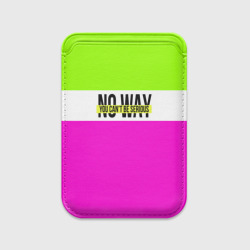 Картхолдер Magsafe магнитный Serious зелено-розовый