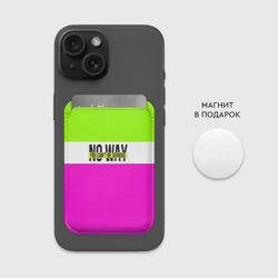 Картхолдер Magsafe магнитный Serious зелено-розовый - фото 2