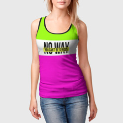 Женская майка 3D Serious зелено-розовый - фото 2