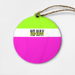 Деревянная игрушка круг Serious зелено-розовый