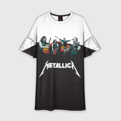 Детское платье 3D Metallica black and white