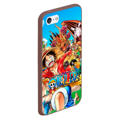 Чехол для iPhone 5/5S матовый Куча мала One Piece - фото 2