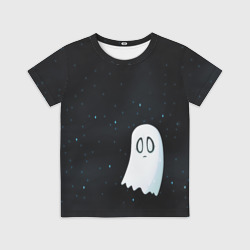 Детская футболка 3D A Lonely Ghost