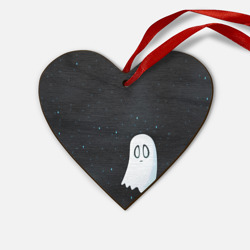 Деревянная игрушка Сердце A Lonely Ghost
