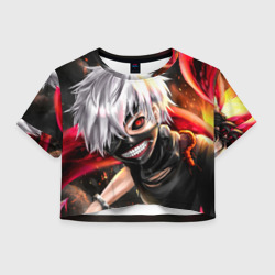 Женская футболка Crop-top 3D Tokyo Ghoul 6