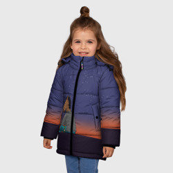 Зимняя куртка для девочек 3D Конь Бо Джек - фото 2