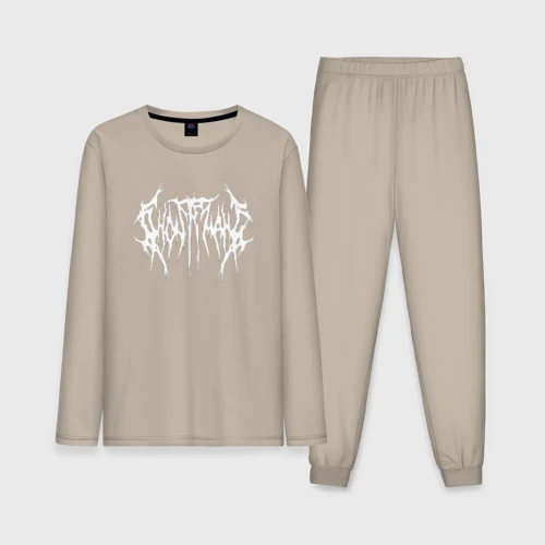 Мужская пижама с лонгсливом хлопок Ghostemane