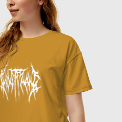 Женская футболка хлопок Oversize Ghostemane - фото 2