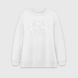 Женский свитшот oversize без начеса хлопок Ghostemane