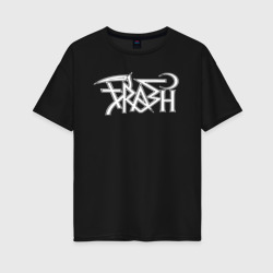 Женская футболка хлопок Oversize Trash gang