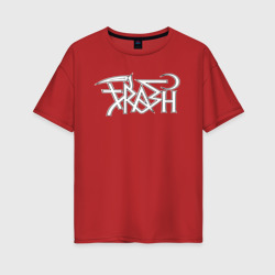 Trash gang – Женская футболка хлопок Oversize с принтом купить со скидкой в -16%