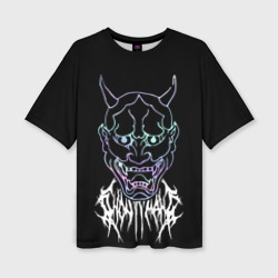 Женская футболка oversize 3D Ghostemane